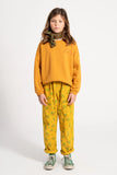 Sweater - Camel met "Jimmy Apples Farm"-print