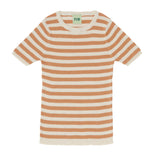 Rib Tee - ecru/apricot - FUB