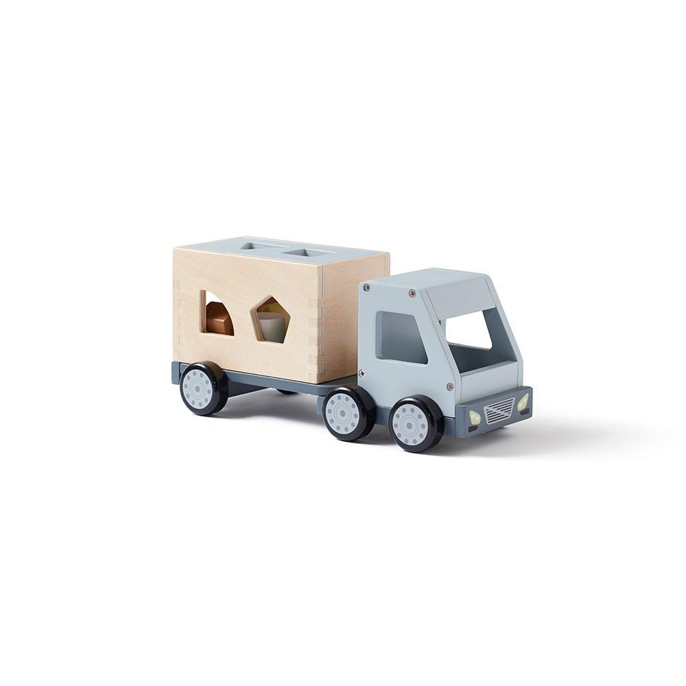 Kid's Concept - Houten speelgoed vrachtwagen vormenpuzzel - Aiden