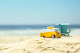 Speelgoedauto hout - Beach bus yellow - Candylab