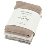 Tetra cloths 3 pack muslin cloth - Rose dust - Konges Slojd