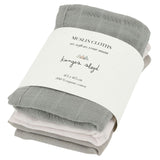 Tetra cloths 3 pack muslin cloth - Lime Stone - Konges Slojd