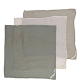 Tetra cloths 3 pack muslin cloth - Lime Stone - Konges Slojd